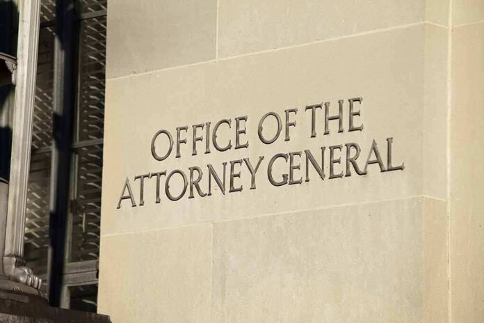 260703992 featured image Sign reading "Office of the Attorney General."