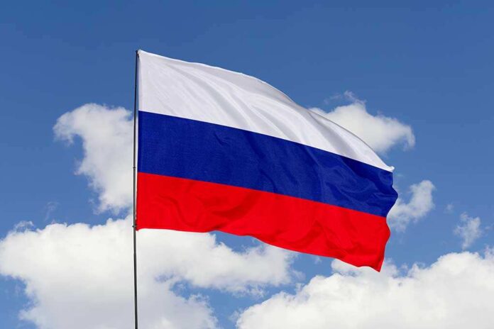 1918317110 featured image Russian flag against a blue sky