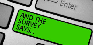 Green key with AND THE SURVEY SAYS...