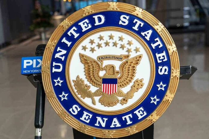 Seal of the United States Senate featuring an eagle and stars