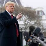 Trump Nukes 33-Year Ban—Pentagon Scrambles! Donald Trump gesturing while speaking to the press outside