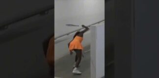 Tennis Star Smashes Racket After Upset Loss in Australian Open