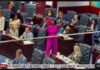 CRAZY Dem Rep STORMS House Aisle With Bullhorn Yelling