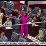 CRAZY Dem Rep STORMS House Aisle With Bullhorn Yelling