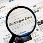 NYT’s Explosive Op-Ed SPARKS Israeli Fury! Magnifying glass over The New York Times website.