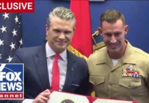 Marine Hero’s SHOCKING Reenlistment Stuns Pentagon! The Reenlistment of Marine Corps Staff Sgt. Johnny “Joey” Jones