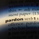Trump Pardons Blue-Collar Worker After THIS Happened! The word pardon highlighted in a dictionary.