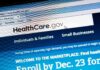 Screenshot of the HealthCare.gov website with enrollment information