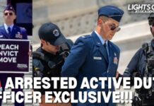 EXCLUSIVE: Detained ACTIVE DUTY Major FIRST EVER to Demand Trump''s REMOVAL from Office | Lights On