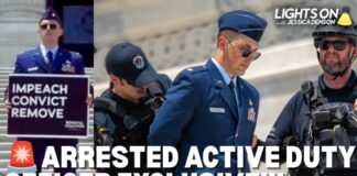 EXCLUSIVE: Detained ACTIVE DUTY Major FIRST EVER to Demand Trump''s REMOVAL from Office | Lights On