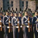 Military Boom Shocks Washington — First Time in 15 Years Uniformed soldiers in formation during a military parade