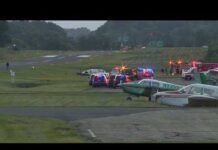 Police Chopper Slammed Midair — Chaos At Runway Pennsylvania State Police helicopter, small plane collide mid-air and crash, officials say