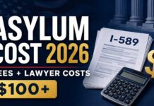 How much does it cost to apply for asylum in the United States in 2026?