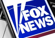 Fox News logo displayed on a smartphone screen
