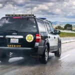 Sheriff SUV driving on a highway