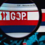 Magnifying glass focusing on GOP website banner