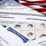 Governor BRAGS About Spending Millions of Tax Dollars on Legal Bills for Illegals U.S. immigration and naturalization documents with American flag