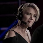 woman wearing a headset microphone
