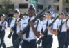 Pentagon Revives Elite Cadet Pipeline cadets marching in formation with rifles