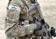 soldier in camouflage holding a rifle