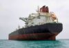 Hormuz Blast Injures Crew – India Fumes Large oil tanker anchored in calm sea
