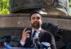 Mamdani Sends Clear Message to Jews With His Oct. 7 Dinner Plans Zohran Mamdani speaking at an outdoor press conference
