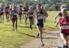 High School Teams Walkout Over Midseason Switch Courtney Bruce and Adelina Sotnikova running in a cross-country race with a large pack
